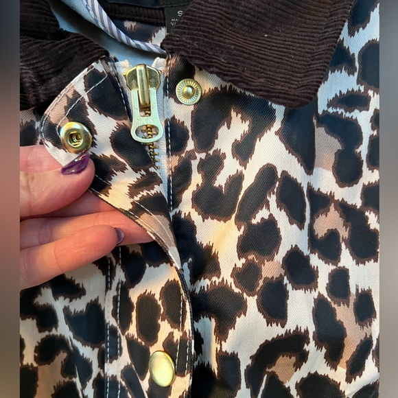 J Crew Leopard rain jacket - Picture 4 of 6